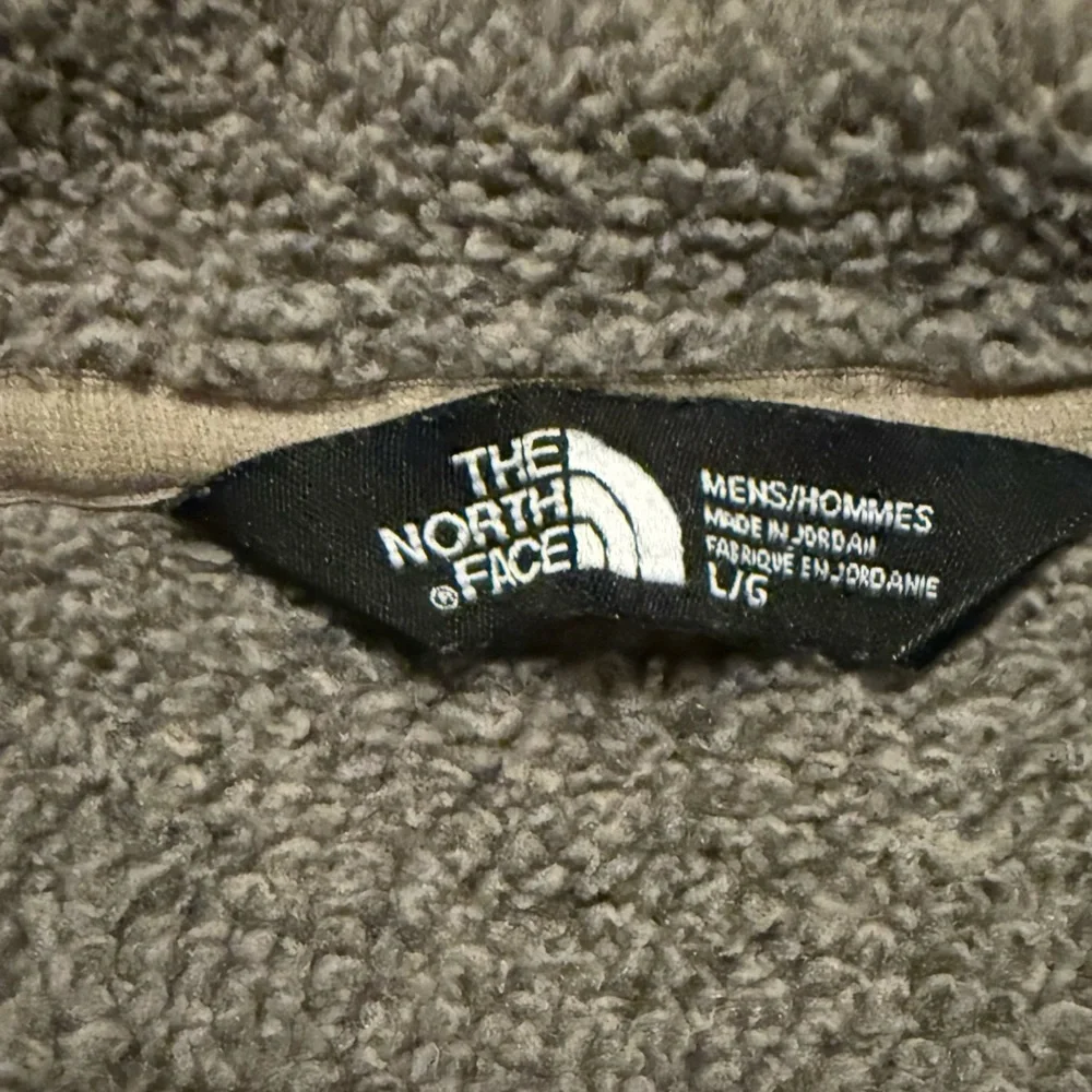 The North Face Gordon Lyons 1/4 Zip Pullover Sherpa Lined Falcon Brown Heather L